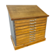 Printing cabinet with drawers