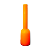 Orange glass vase by Holmegaard, 60s