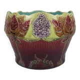 Art Nouveau earthenware cache pot