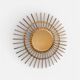 Rattan and wicker sun mirror