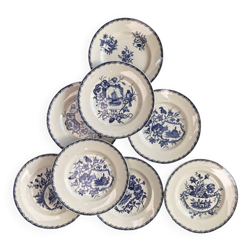 8 assiettes Terre de Fer Paysages