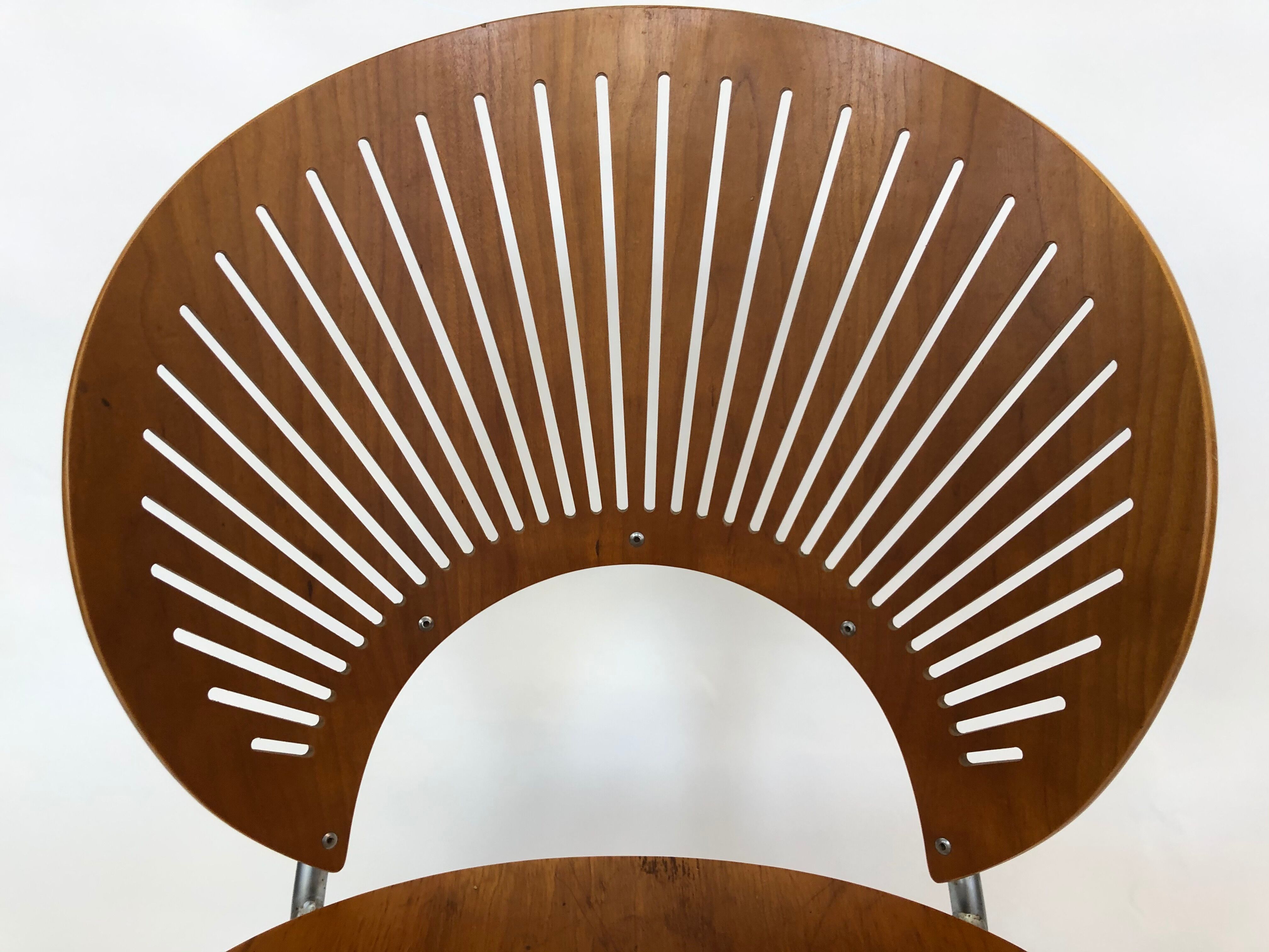 Suite de quatre chaises danoise "Trinidad" par Nanna Ditzel pour Fredericia Stolefabrik en teck