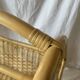 Vintage wicker and bamboo magazine rack