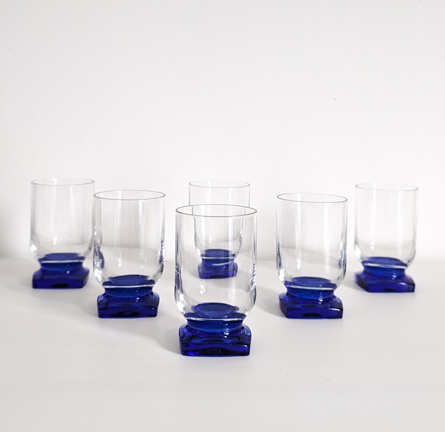 Series of 6 Bormiolo Rocco Ibisco glasses