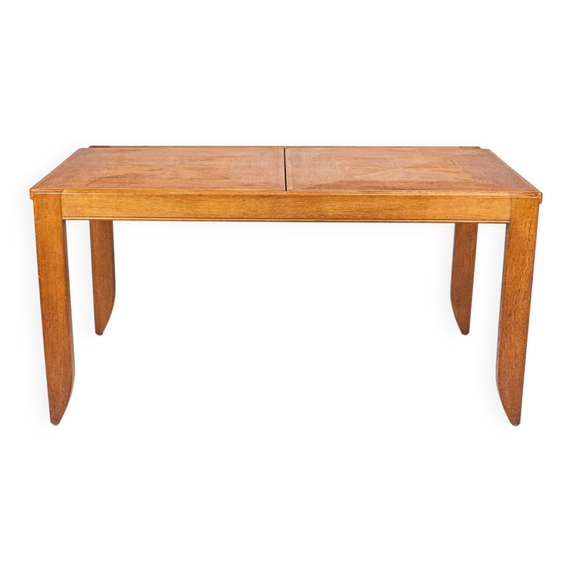 Extendable dining table, Calvados model, Guillerme and Chambron, 1960s