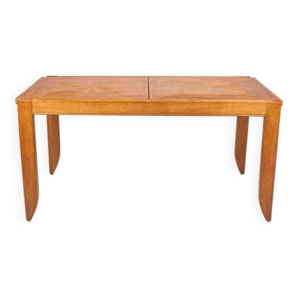 Table à manger à rallonges, modèle Calvados, Guillerme et Chambron, 1960s