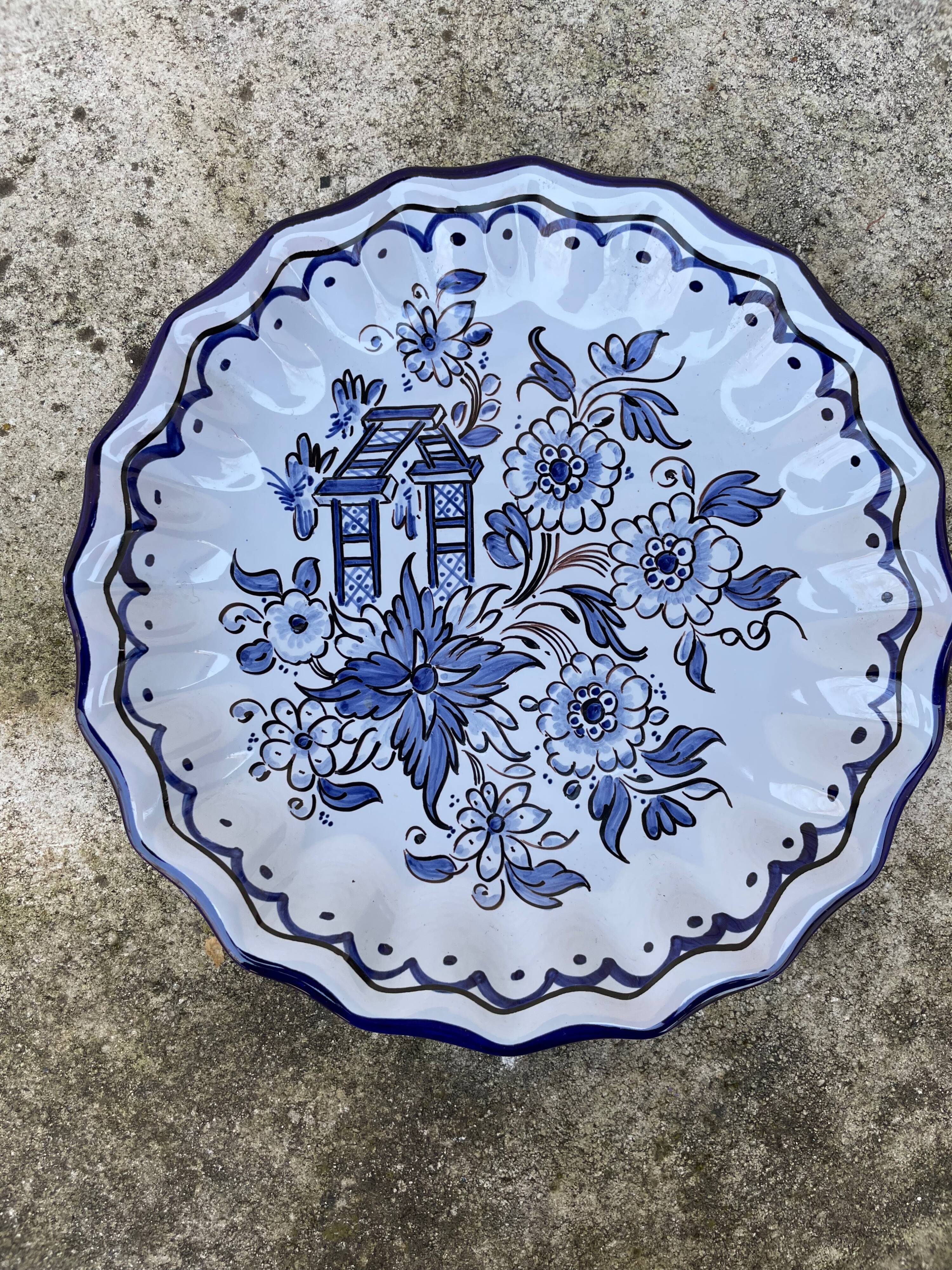 Nevers faience plate C. Bernard S. Lucet