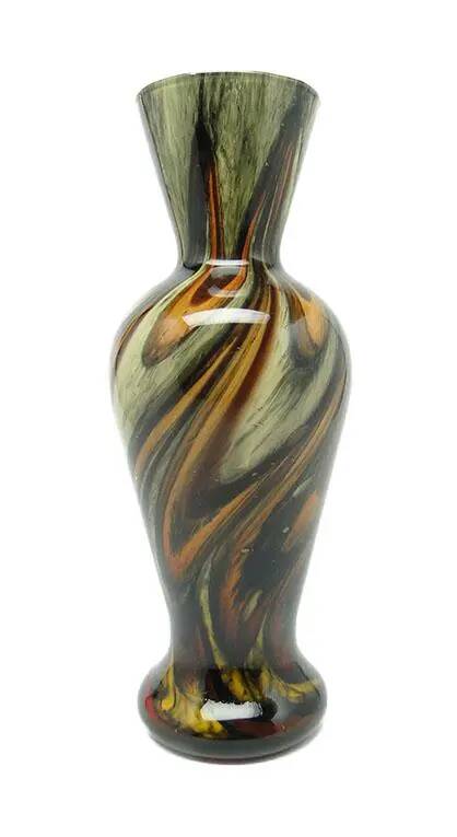 Mid-century modern vase, glass, Alum Bay Isle of Wight, United Kingdom, 1950s