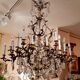 Lustre en bronze doré et cristal taillé, milieu XIXe siècle
