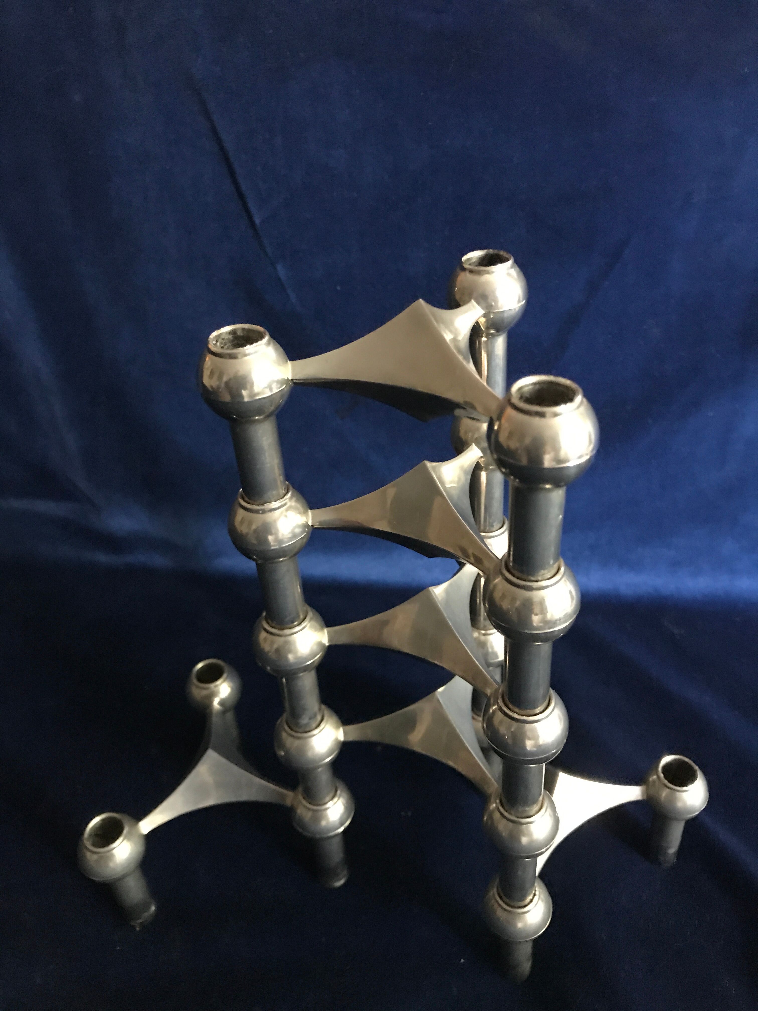 Modular candle holders by Nagel & Stoffi