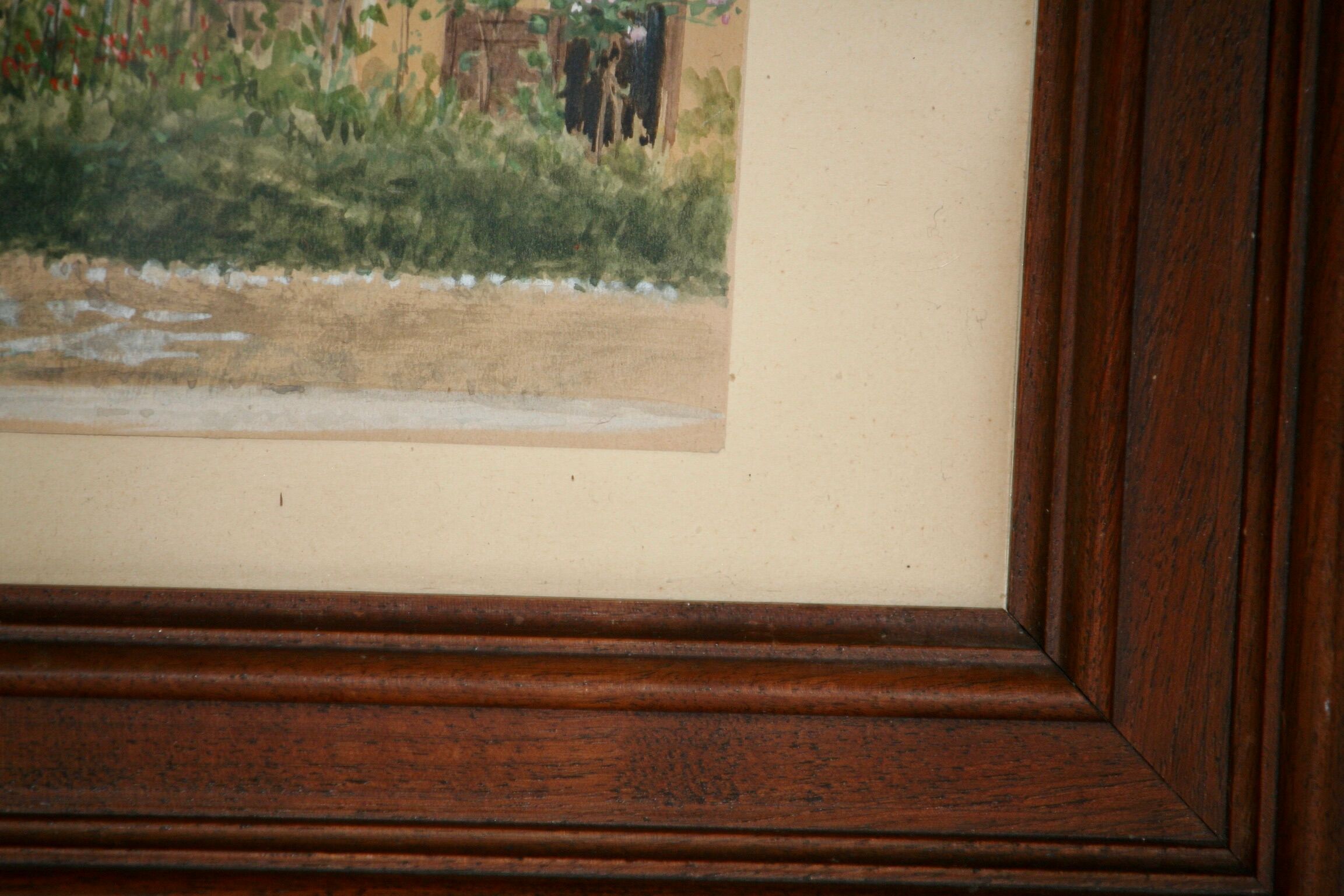 Antique painting Eberbach, 1907