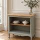 Louis XV style library renovated and enhanced in green-grey.