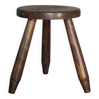 Vintage stool, wooden stool, tripod stool, occasional stool, por