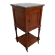 Table de chevet ancienne avec plateau en marbre