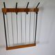 Mid-Century Teak and Metal Coat Rack, Germany, 1960s Design