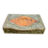 Large brass box from the Art Nouveau period.