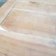 Old patina farm table turned feet