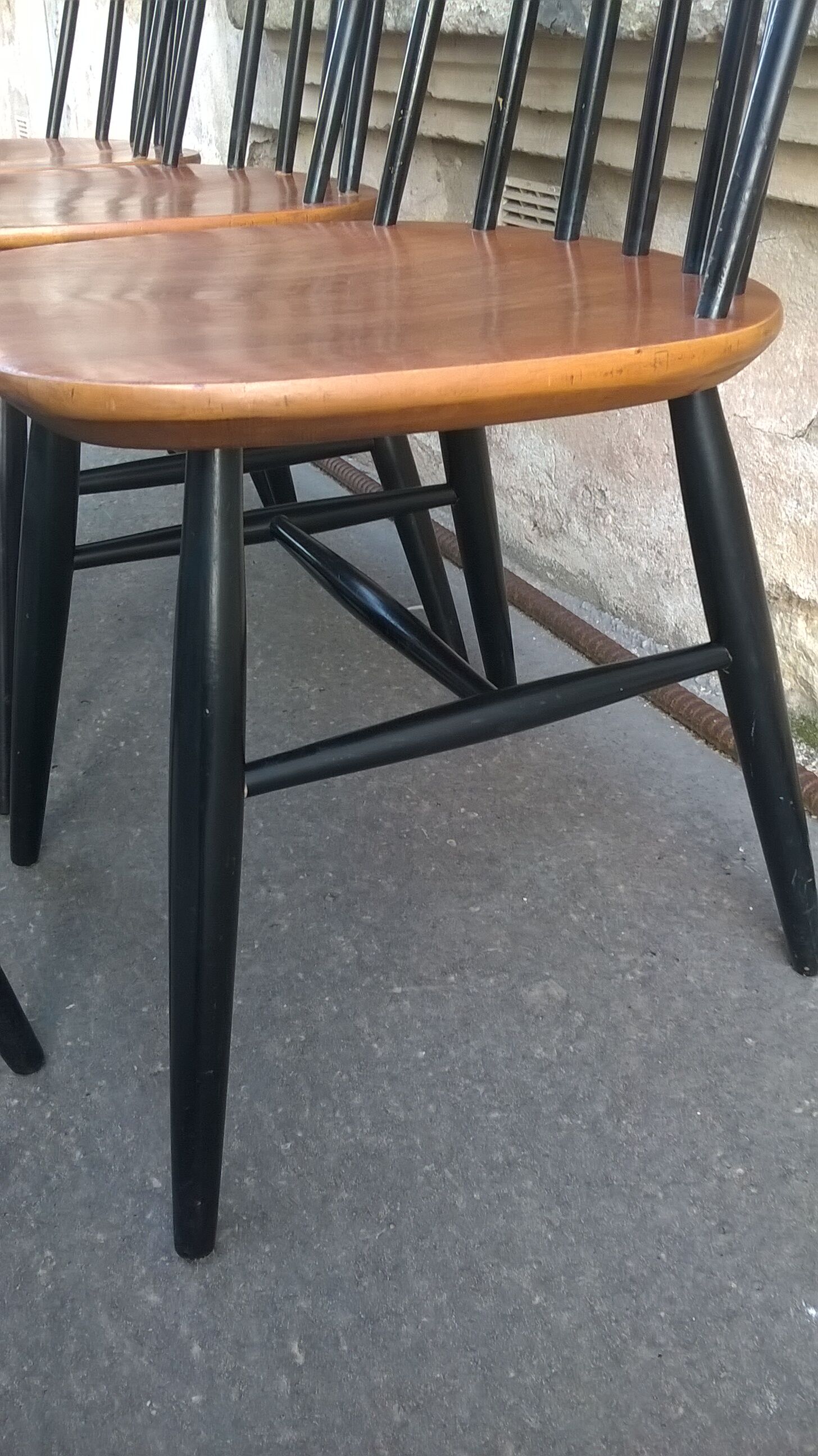 Set de 5  chaises scandinave Fanett d'Ilamri Tapiovaara