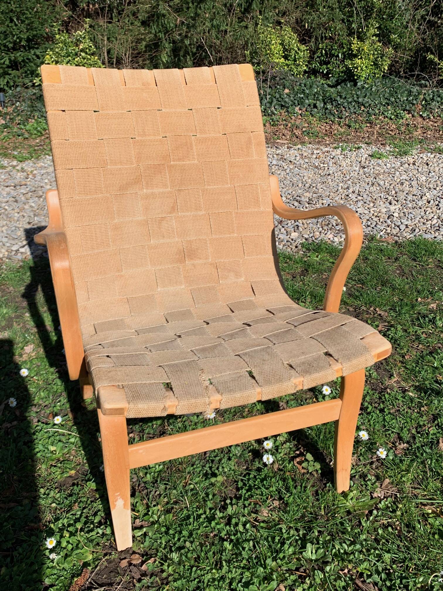 2 Eva model armchair by Bruno Mathsson for Dux (1974)