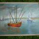 Bateaux de pêche et voiliers 68x53,5 de M. Vanbelle
