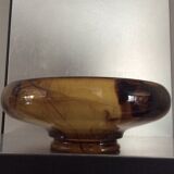 Old glass paste table center