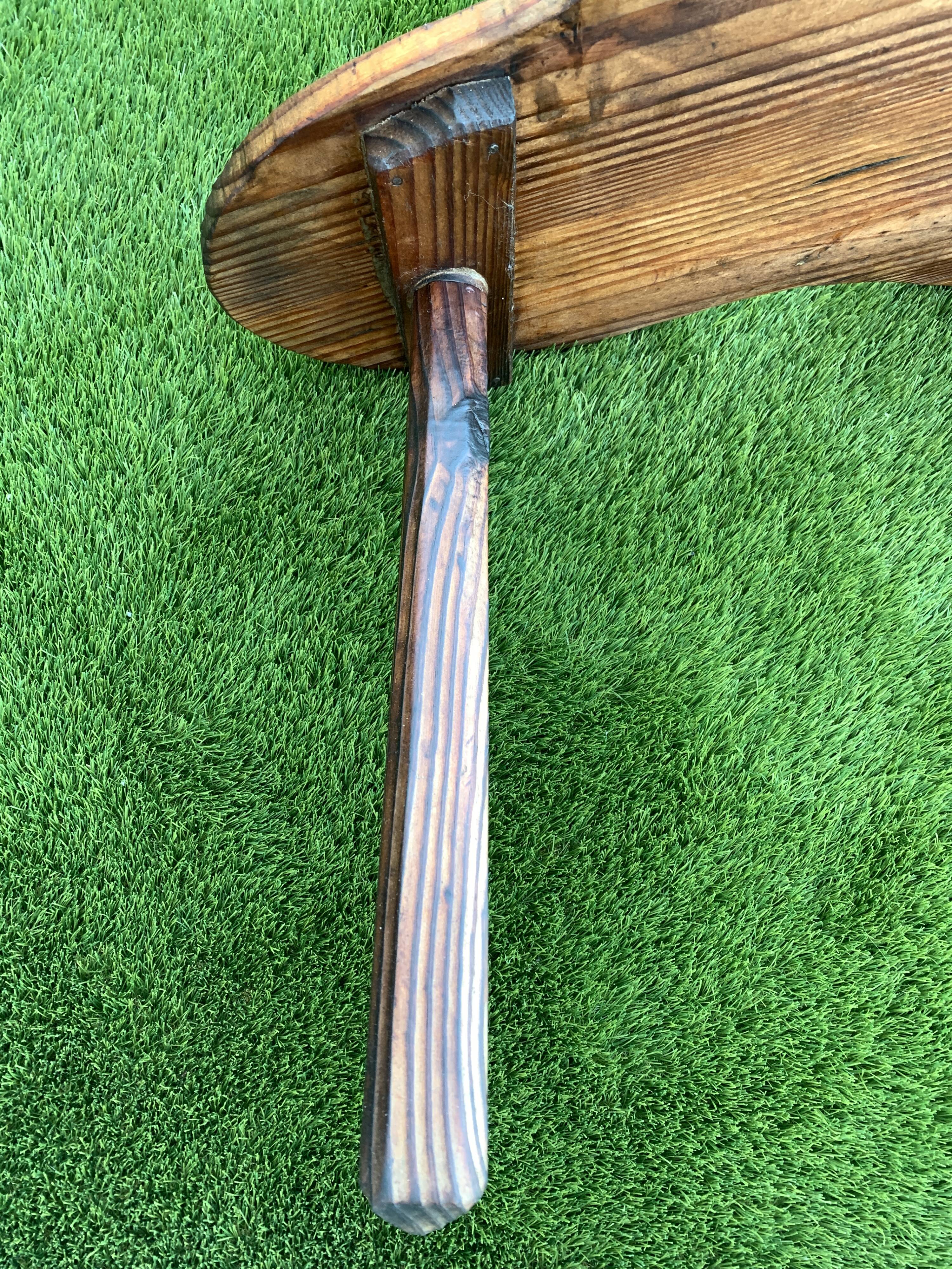 Antique farmhouse coffee table, wooden tripod