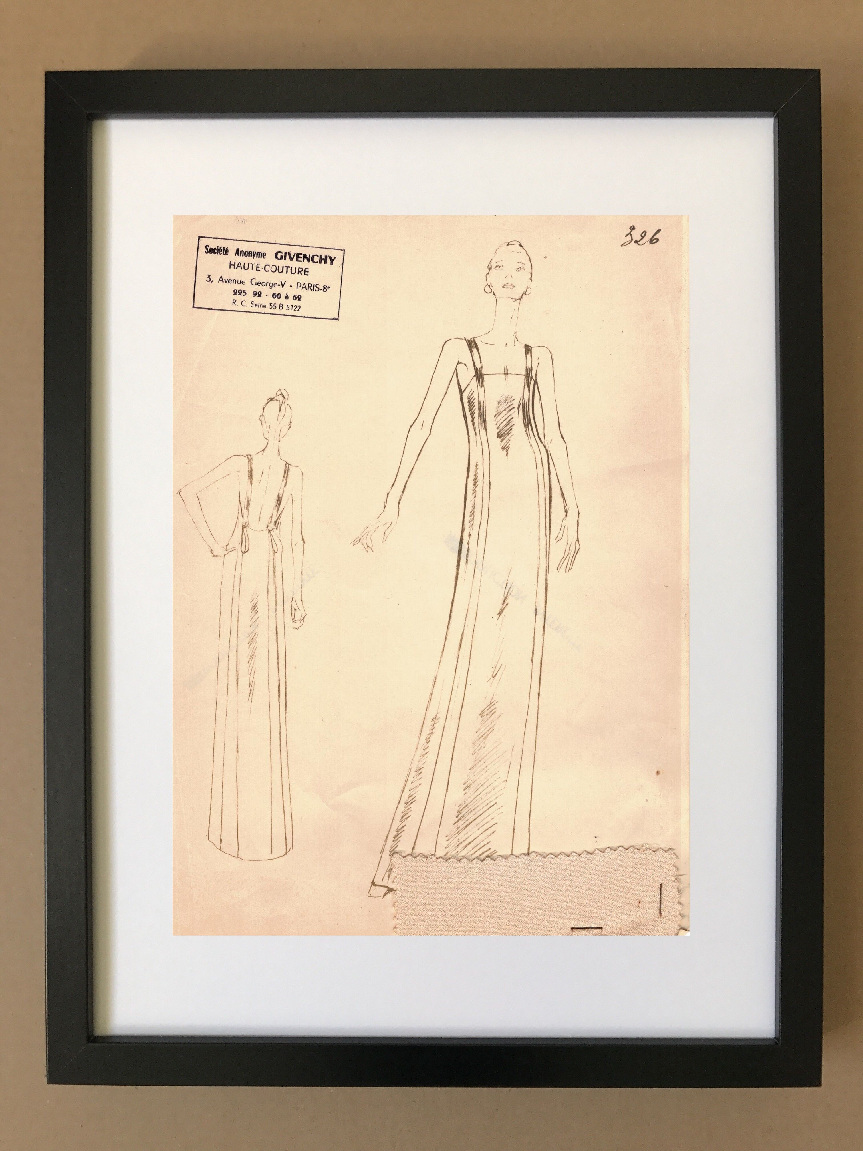 Drawing of the house Givenchy