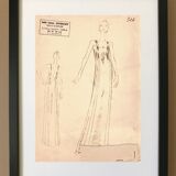 Drawing of the house Givenchy