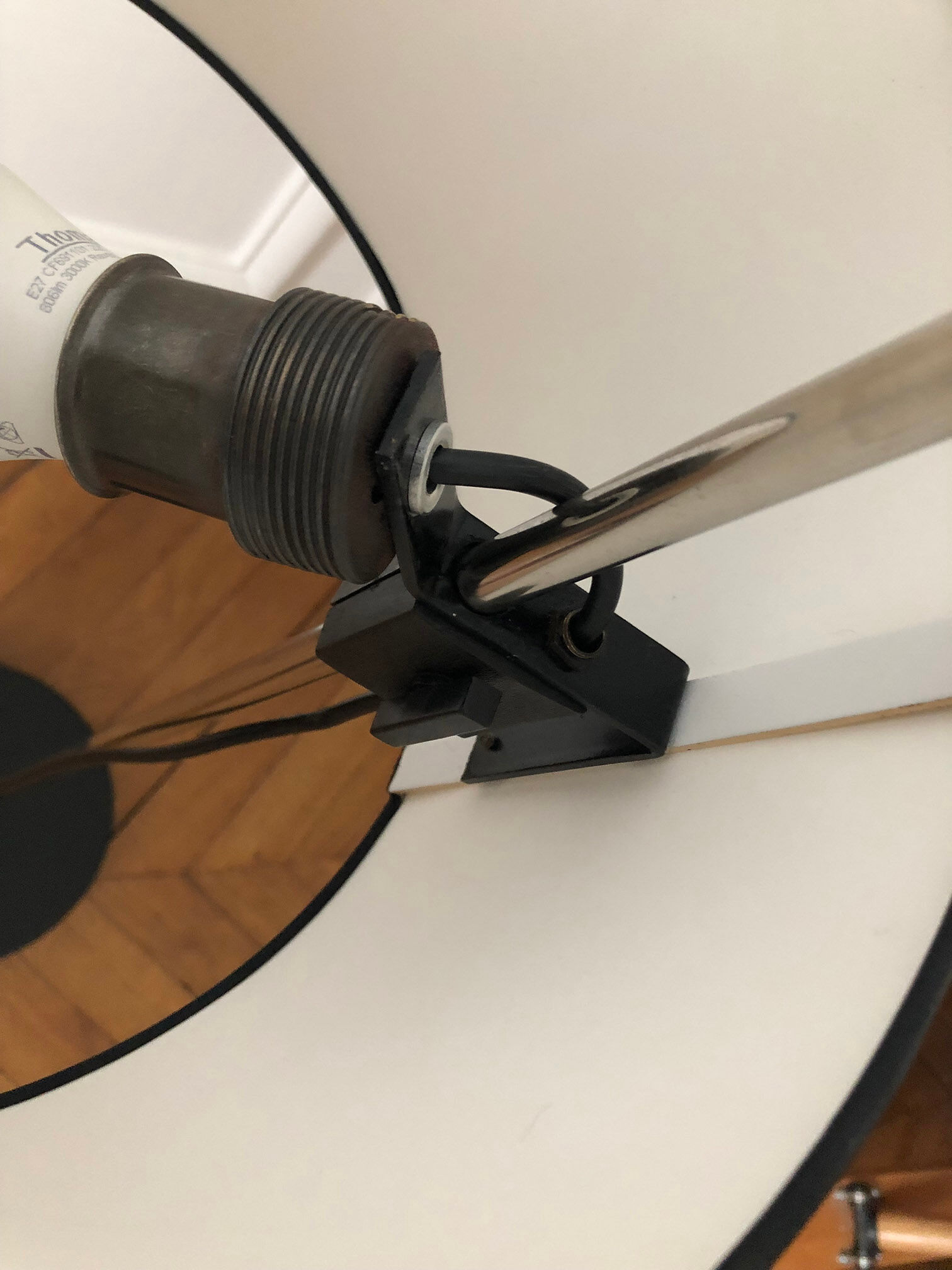 E-reader, German sliding floor lamp 1970