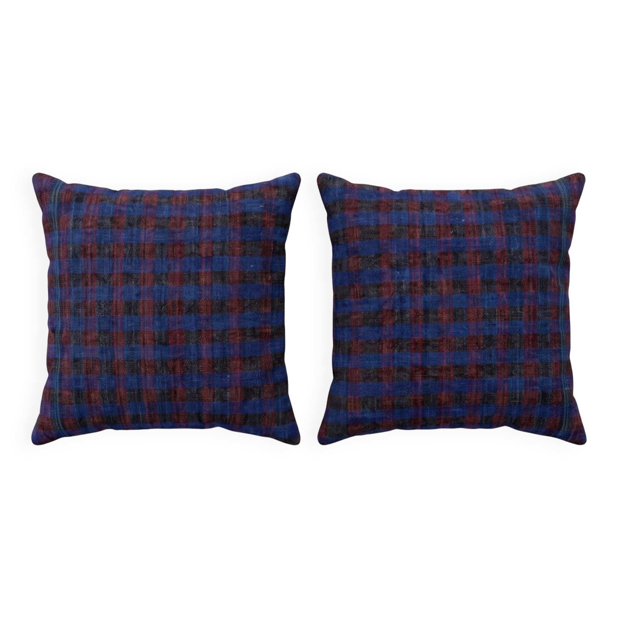 Set of 2 vintage kilim cushion covers 51x51 cm