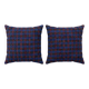 Set of 2 vintage kilim cushion covers 51x51 cm