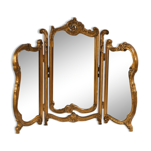 Miroir tripyque en bois - 1930
