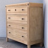 Parisian art deco chest of drawers raw wood