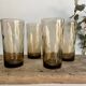 4 twisted smoked glasses