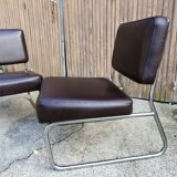 Paire de chauffeuses annees 70
