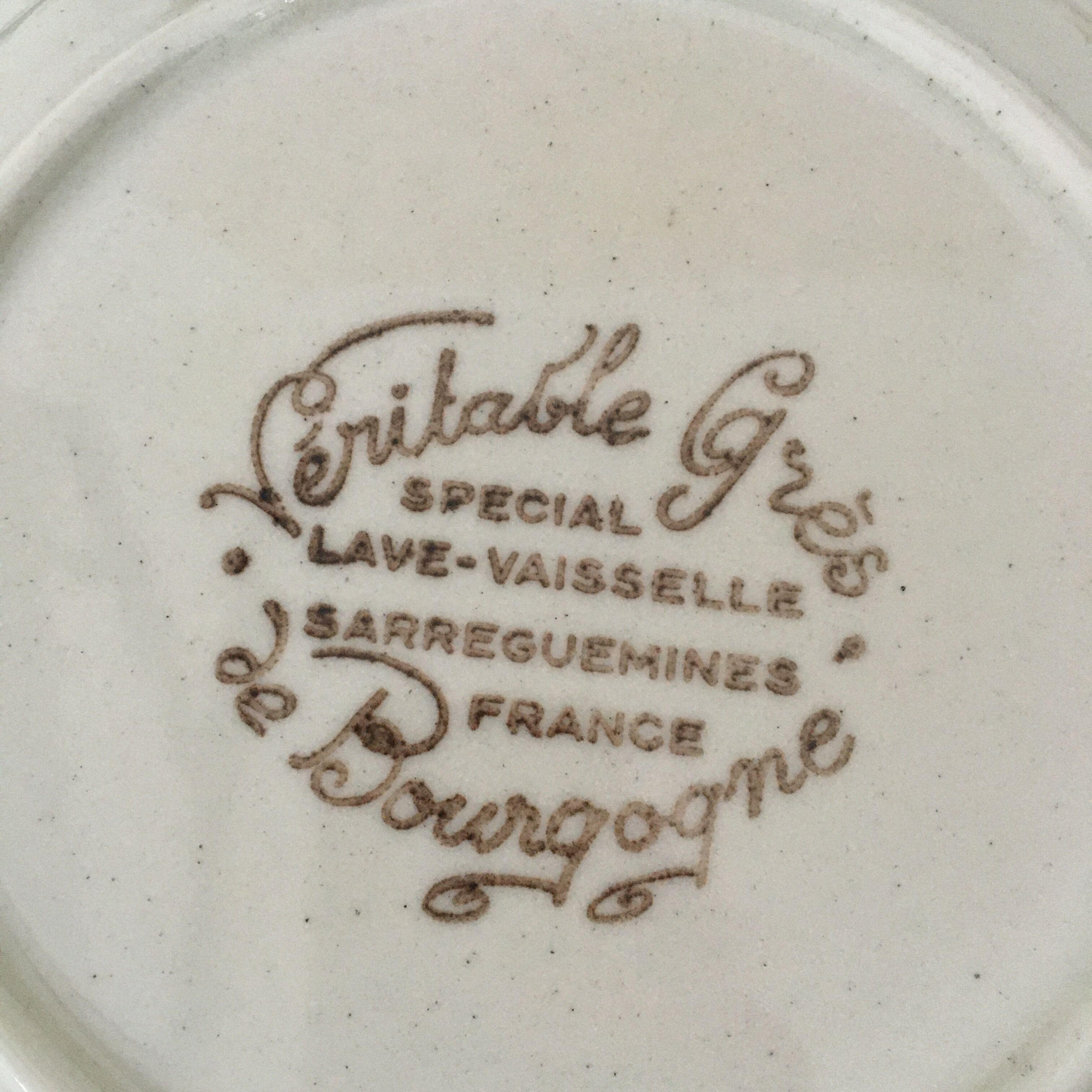 Set de 11 assiettes et plat en grès Chardon Sarreguemines