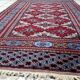 Antique Uzbek Bukhara handmade rug 94cm x 125cm (1920s)