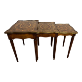 Nesting tables in Louis XVI style marquetry