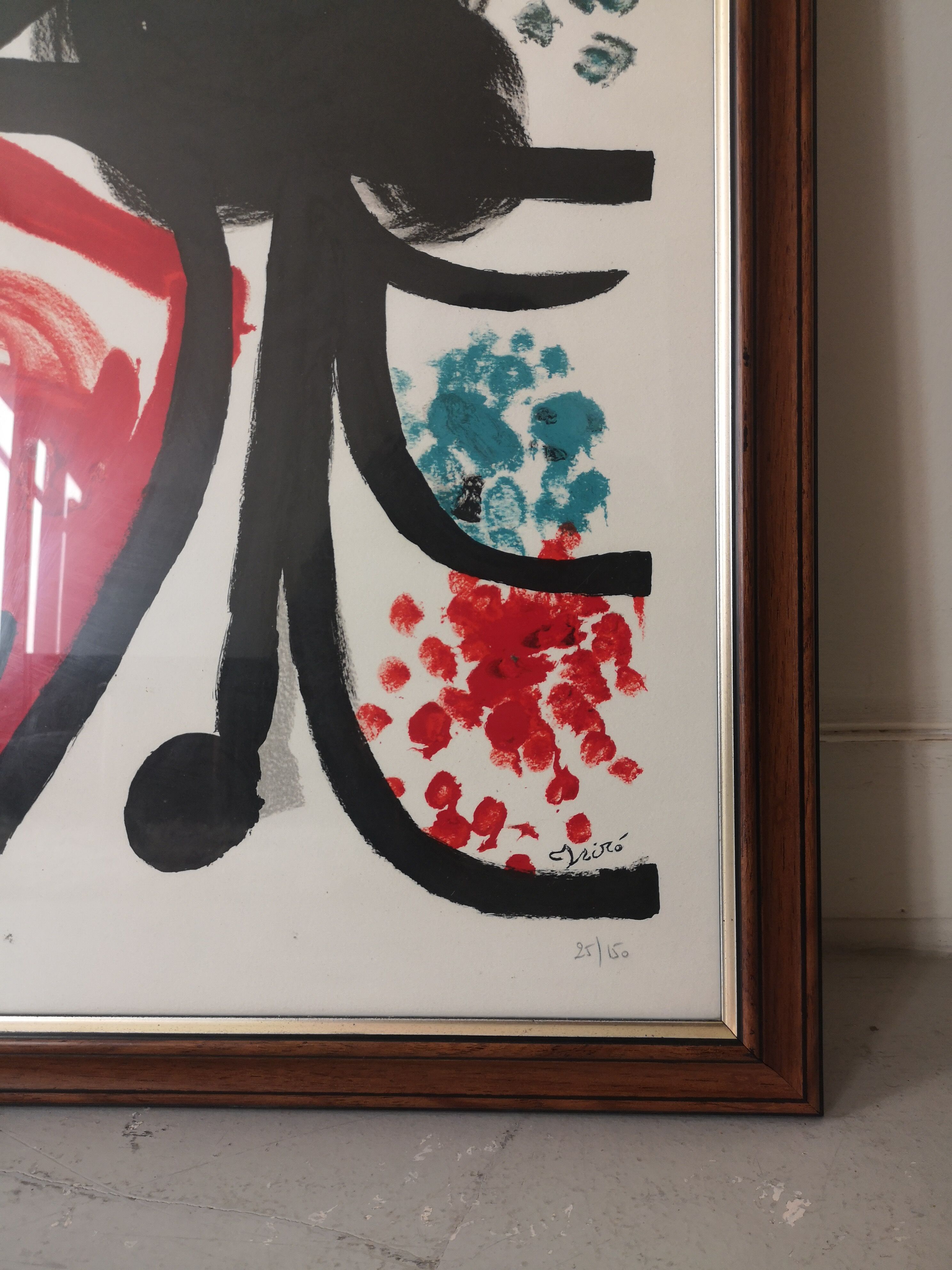 lithograph of execution of Miro, 25/150 copies, FIAC 1995