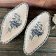 2 raviers en faience Badonviller décor poisson modele ecran