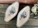 2 raviers en faience Badonviller décor poisson modele ecran