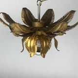 Paire de plafonniers florentins en laiton de style Hollywood Regency par Hans Kogl, années 1960