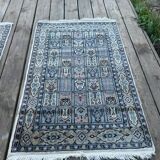 Pair of Persian rugs in wool and silk