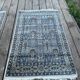 Pair of Persian rugs in wool and silk