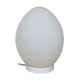 White Domec egg lamp, Vianne glass, 70s