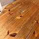 Vintage round table in solid pine
