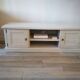 TV furniture Alinéa Louise in white brushed pine