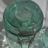 Two jars glass La Lorraine