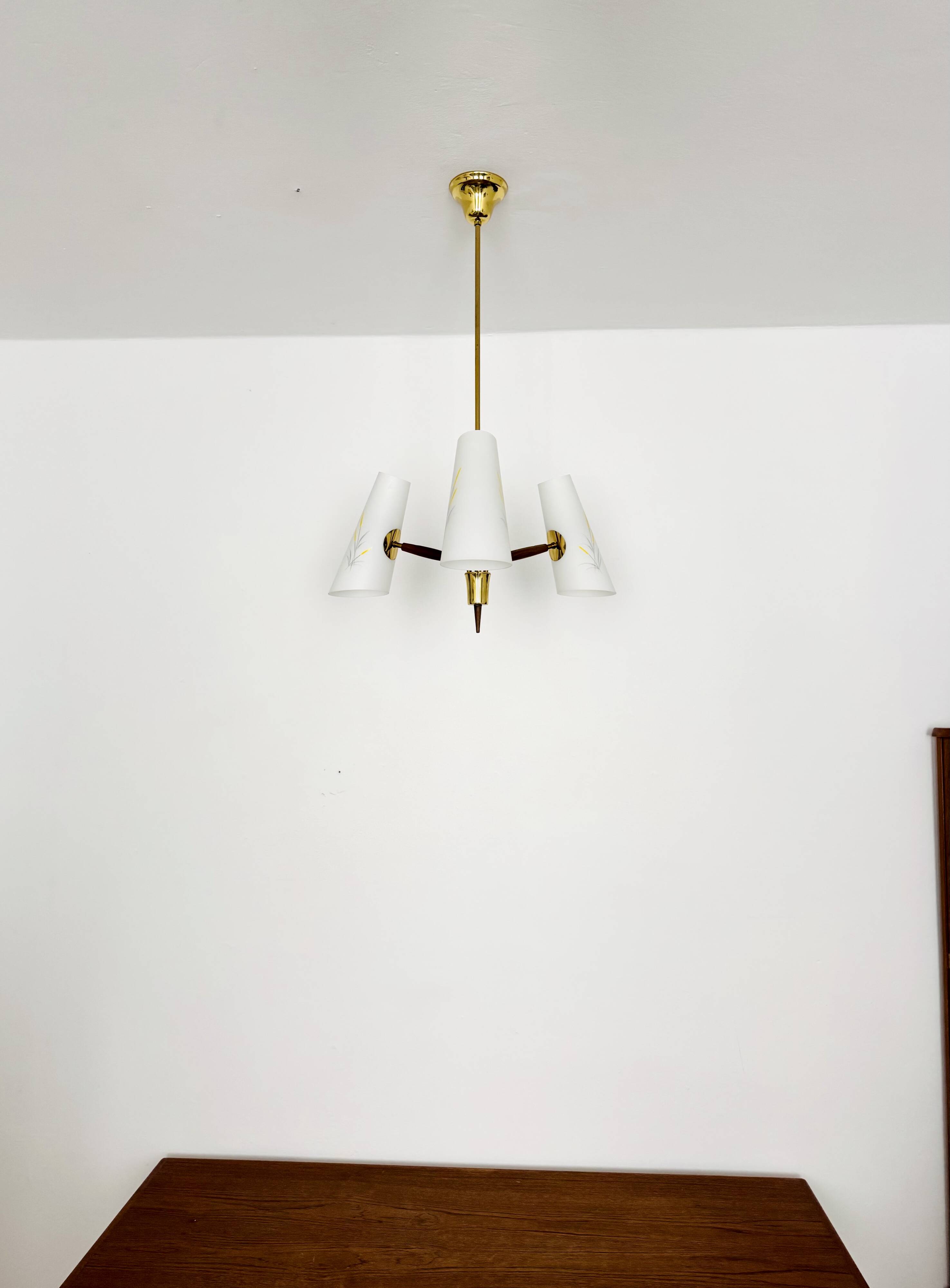 Brass Chandelier by Rupert Nikoll