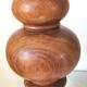 Turned wooden lamp 56cm